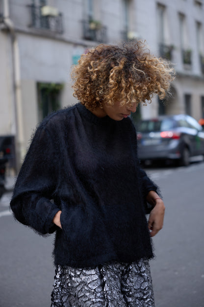 T shirt manche longue noir